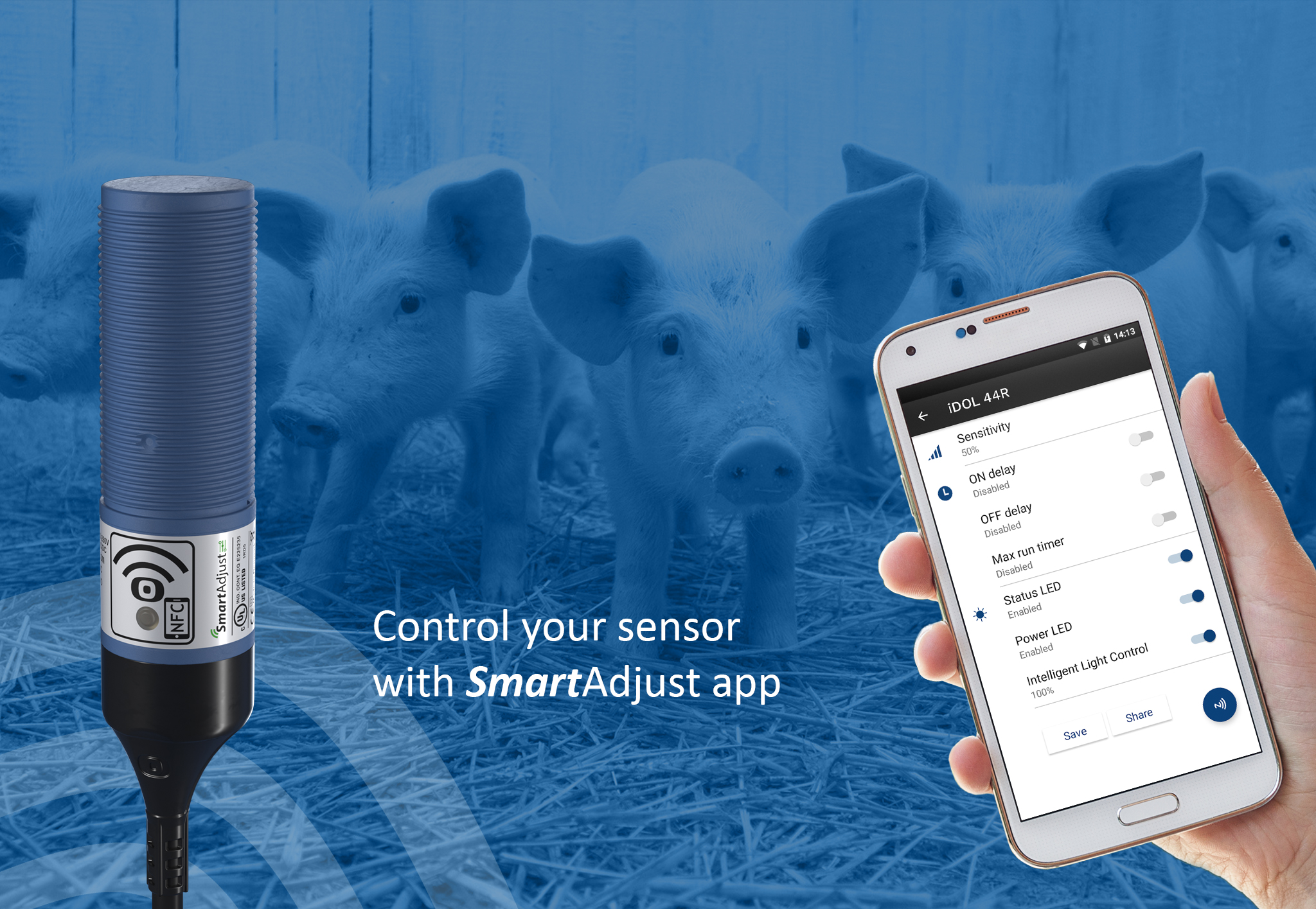 Aplicación SmartAdjust dolsensors Spanish